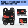 thumbnail image 3 of Unique Bargains 12V Car Fuse Holders Inline Circuit Breaker Reset Fuse Inverter 150A 150 AMP Protection for Car Audio Stereo, 3 of 7