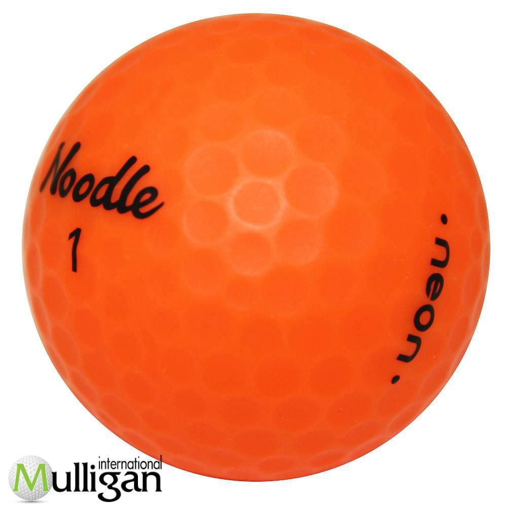 Mulligan - 12 balles de golf récupérées Noodle Neon Mat 5A, Orange