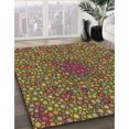 thumbnail image 3 of Ahgly Company Machine Washable Indoor Square Transitional Caramel Brown Area Rugs, 3' Square, 3 of 7