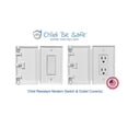 thumbnail image 1 of Child Be Safe (1-Pack) Child and Pet Proof Rocker Switch & Outlet Cover, White, 1 of 12