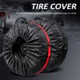 thumbnail image 4 of Cover,13'' To Tires 19'' Waterproof Tire Set Of Vehicle Wheel Tire Covers To 18''/19-23 Rv Suv Suvs Rvs Tires 13'' 4pcs Tire Spare Tire Of 4 With Waterproof Fit Rv Wheel With Suv Tires Tire Rvs, 4 of 6