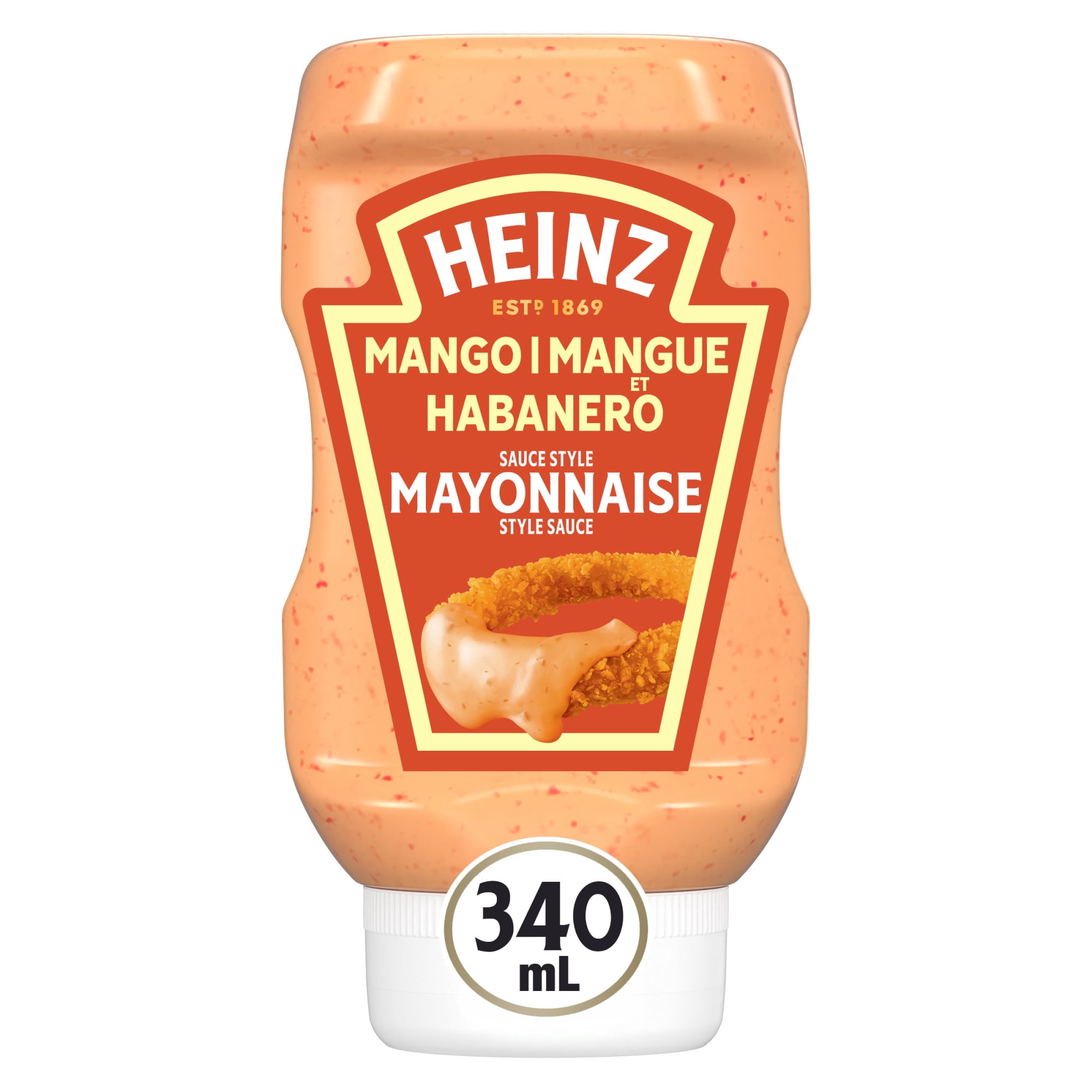 Sauce Style Mayonnaise À La Saveur De Mangue Et Habanero, Bouteille