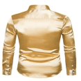thumbnail image 5 of Chemise en Satin de Soie à Manches Longues pour Hommes, 5 of 5