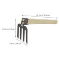 thumbnail image 2 of Garden Rake Garden Tool Wooden Handle Steel Rake Practical Small Rake Gardening Rake, 2 of 7