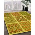thumbnail image 3 of Ahgly Tapis de Zone Carré Transitionnel Lavable en Machine, Bisque Brun Foncé, 8 Pieds Carré, 3 of 7