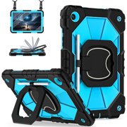 KOMI 2023 Galaxy Tab A9Plus 11-inch case, rugged and all-in-one case for Samsung Tab A9Plus silicone strap Strap Tablet cover PC Bracelet stand A9 X110 protective case