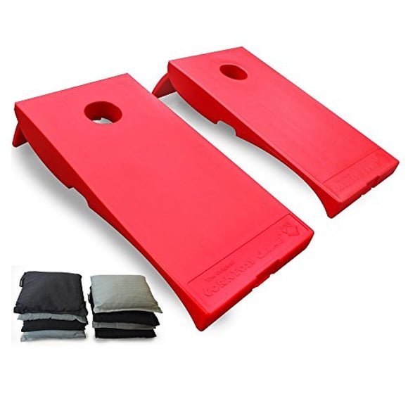 Driveway Games All Weather Cornhole Set. Regulation Corn Toss Boards & Bean Bags. Family Outdoor Lawn Yard Game