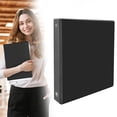 thumbnail image 1 of ZTTD 3 Ring Binder 1 Inch, 1" Clear View Binder, Black, Letter / A4 Size | Extra Durable, PVC-Free, Interior Pockets, 175-Sheet Capacity, Eco-Friendly, Reinforced Hinge, S-chool, Office, 1 of 9