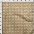 thumbnail image 4 of oneOone Velvet Peach Fabric Floral Sewing Craft Projects Fabric Prints By Yard 58 Inch Wide, 4 of 5