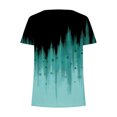 thumbnail image 5 of Pompotops Mode Femmes Casual Imprimé Col Carré Manches Courtes Boutons Tops Chemisiers Amples, 5 of 5