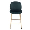 thumbnail image 4 of Upholstered Velvet Stool with Gold Legs – Set of 2 Comfortable Velvet Stools with Foot Rest, Modern Design for Kitchens, Bars, and Contemporary Spaces, 4 of 5