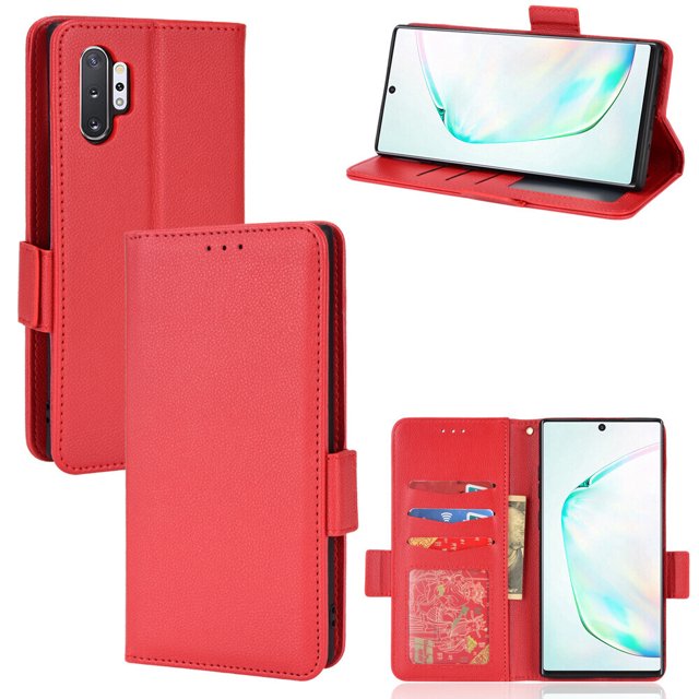 Samsung Galaxy Note 10 Plus Case , PU Leather Flip Cover Card Slots Magnetic Closure Wallet Case for Samsung Galaxy Note 10 Plus