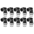 thumbnail image 1 of LHCER 10 Pcs Connecteurs Pneumatiques en Forme de L Filetage Externe Angle Droit Raccords Rapides Accessoires de Compresseur d'Air, Raccords de Tube, Raccords d'Air, 1 of 8