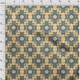 thumbnail image 3 of oneOone Tissu Popeline de Coton Imprimé Ikat Tourbillon 56 Pouces de Large, 3 of 4