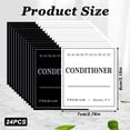 thumbnail image 2 of SUTENGDA 24 Pcs Waterproof Soap Labels Lotion Labels Reusable Kitchen Hand Soap Dispenser Label Stickers Bathroom Labels Stickers for Shampoo and Conditioner Travel Bottles (White Black), 2 of 7