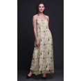 thumbnail image 2 of Bimba Robe à Bretelles Smockée en Georgette Imprimée Fleur et Chardonneret Doré Américain pour Femmes - XX-Grand, 2 of 7