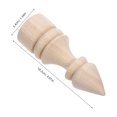 thumbnail image 2 of OULII 2Pcs Indoor Use Finials Solid Wood Square Indoor Decoration For Living Room, 2 of 8