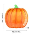 thumbnail image 3 of yulier 10 Pcs Thanksgiving Pumpkin Paper Plates, Thanksgiving Party Supplies Fall Disposable Plates 7 Inch, Pumpkin Shaped Dinner Plates Dessert Plates Tableware, 3 of 6