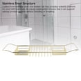 thumbnail image 4 of Plateau de Baignoire Extensible, Design Moderne et Élégant en Acier Inoxydable pour Accessoires de Salle de Bain, 4 of 7