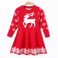 thumbnail image 2 of Robe Chandail de Noël pour Filles Enfants Robe d'Hiver Décontractée pour Bébé 2-7 Ans, 2 of 5