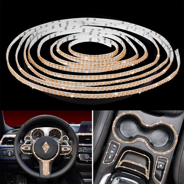 Meitianfacai Self Adhesive Shiny Crystal Car Decoration Sticker