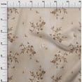 thumbnail image 3 of oneOone Velvet Light Brown Fabric Florals Sewing Craft Projects Fabric Prints By Yard 58 Inch Wide, 3 of 4