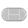 thumbnail image 1 of Miangastore Moules en Résine Époxy Plateau Blanc Silicone Lot de 1 7.3x3.9x0.7In, 1 of 9