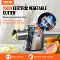 thumbnail image 2 of VEVOR Râpe à Fromage Électrique pour Salade, Tire-Salade 250 W, Trancheuse, Déchiqueteuse et Hachoir Électriques pour Légumes, 2 of 9