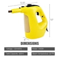 thumbnail image 3 of Costway 1400W Multipurpose Pressurized Steam Cleaner Mop W/ 17 Pieces Accessories Yellow, 3 of 10