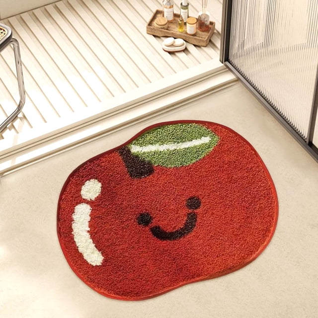 LSLJS Fruit Bath Mat Lovely Bathroom Carpet Especially Absorbent Very Soft and Dry Fast In Children's Room Bathroom Or Other Room Bathroom Rugs