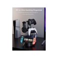 thumbnail image 2 of Controller Holder with Organizer Base, 2 Tiers Desk Gaming Controller Headset Stand with Cable Organizer for All Xbox PS4 PS5 Switch Pro Crontroller Gaming Accessories, 2 of 7