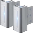 thumbnail image 1 of Stanz (TM) 2PCS Silver Color Home Security Door Lock, 2 Pack Childproof Door Reinforcement Lock with 3" Screws for Inward Swinging Door, Upgraded Night Lock to Defend Your Home, 1 of 7