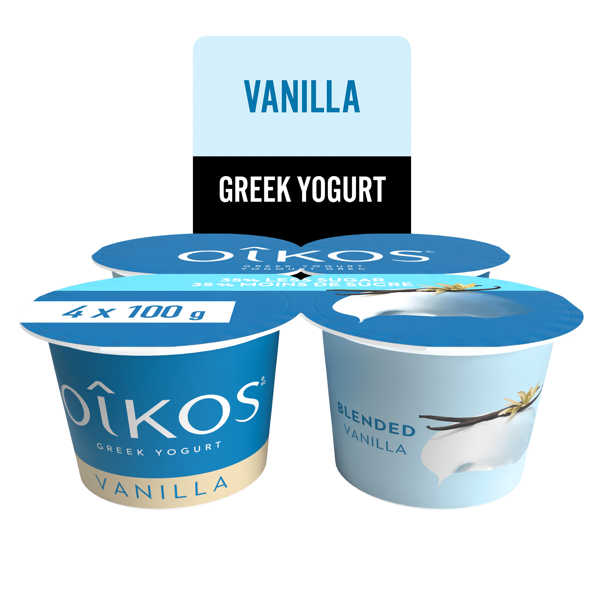 Oikos 2% Greek Yogurt Blended Vanilla Flavour