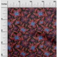 thumbnail image 2 of oneOone Rayon Maroon Fabric Floral Sewing Craft Projects Fabric Prints By Yard 56 Inch Wide, 2 of 4