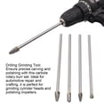 thumbnail image 4 of Long Double Cut  Files, Cylinder Heads Grinding 4pcs Long Carbide  File Set Drilling Tool 0.25inch Shank  for Aviation Repair, 4 of 7