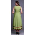 thumbnail image 4 of Bimba Robe Anarkali Aquarelle Vert Pâle pour Femmes Kurti Imprimé Ethnique Indien Longue Kurta Robe de Soirée Petite, 4 of 6