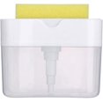 thumbnail image 1 of Distributeur de Détergent Liquide 2 en 1, Boîte à Savon Liquide à Pression avec Éponge Outil de Cuisine (Blanc), 1 of 7