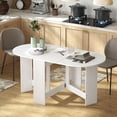 thumbnail image 2 of HOMCOM Table à Manger Pliable, Table Ovale à Abattants pour Cuisine, Salle à Manger, 2 of 10