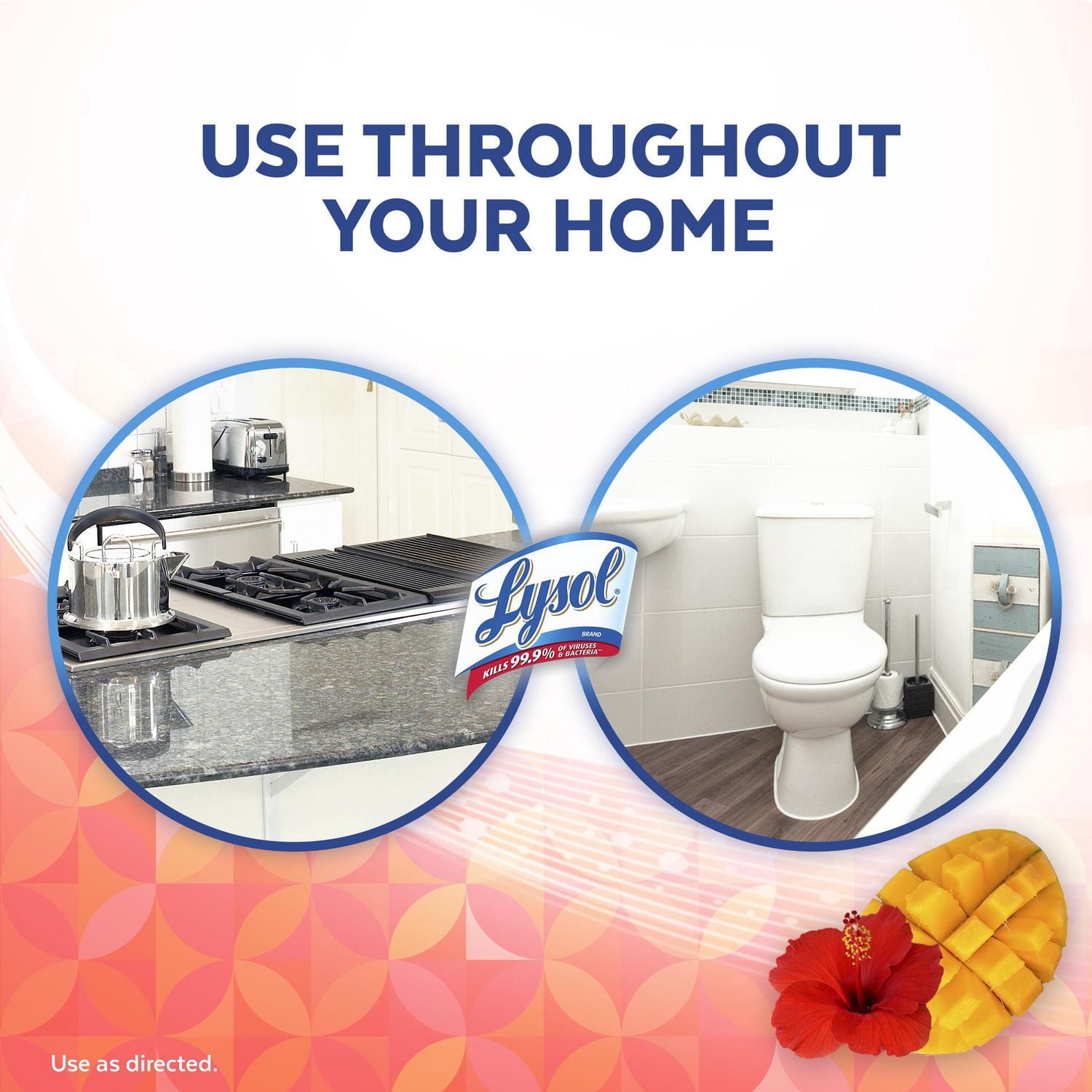Lysol® Nettoyant multi-surfaces versable - Brand New Day Mangue & Hibiscus, 1.2 l