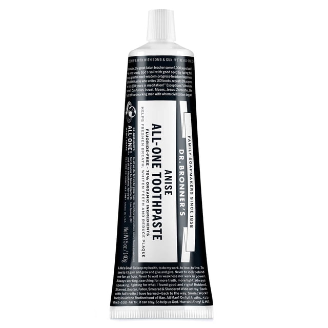 Dr. Bronner's Magic Soap Organic Peppermint Toothpaste 140g