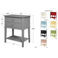 thumbnail image 5 of Ameriwood Home Franklin Accent Table with 2 Drawers in Blue, 5 of 5