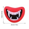 thumbnail image 3 of Jouet pour Chien Lèvres Rouges Qui Couinent - Émail, Diamètre 8cm, Motif Surélevé, pour Mâcheurs Agressifs, Dentition, Encourage le Jeu & Empêche les Dommages sur les Meubles, 3 of 6