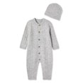 thumbnail image 1 of George Infants' Gender Inclusive Romper 2-Piece Set, 1 of 2