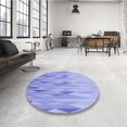 thumbnail image 4 of Ahgly Company Tapis d'Intérieur Lavables en Machine, Carrés Transitionnels, Bleu Ardoise, Carrés de 8', 4 of 7
