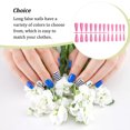 thumbnail image 4 of Faux Ongles Ensemble Français Style Scratch Résistant Presser sur les Ongles Couverture Complète Débroussaillage Amovible Réglable Manucure Autocollants Type 8, 4 of 7