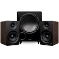 thumbnail image 1 of Fluance Ai41 Powered 5" Stereo Bookshelf Speakers and DB10 10" Low Frequency Ported Front Firing Powered Subwoofer with 15 Feet RCA Ultimate Performance Collection Subwoofer Cable (Natural Walnut), 1 of 8