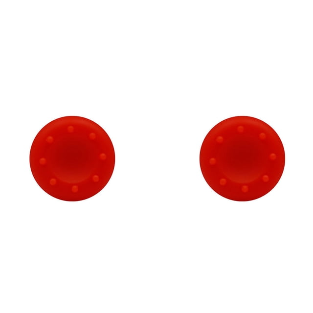 Lot de 2 Capuchons en silicone pour Manette de Jeu en Rouge, Conçus comme Capuchons de joystick de Remplacement pour Manettes Xbox One. Fabriqués en silicone Souple et Antidérapant pour le Confort et la protection contre les Égratignures et les Dommages. Présente un design simple et Élégant avec des Points Texturés pour une Prise Améliorée. Accessoires de Jeu Idéaux pour les Utilisateurs Xbox One.