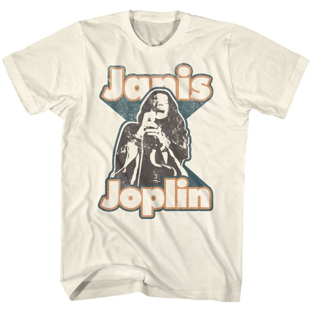 Janis Joplin Janis T-Shirt Naturel pour Adulte