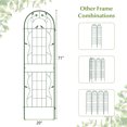 thumbnail image 3 of Costway 2 Pack Rustproof Metal Garden Trellis 71" x 20" Wire Lattice Panel for Patio Green, 3 of 9