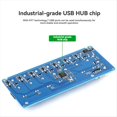 thumbnail image 1 of Industrial USB HUB 7-CH USB 2.0 Ports Expansion HUB Adapter for Win11/10/8 Linux, 1 of 7
